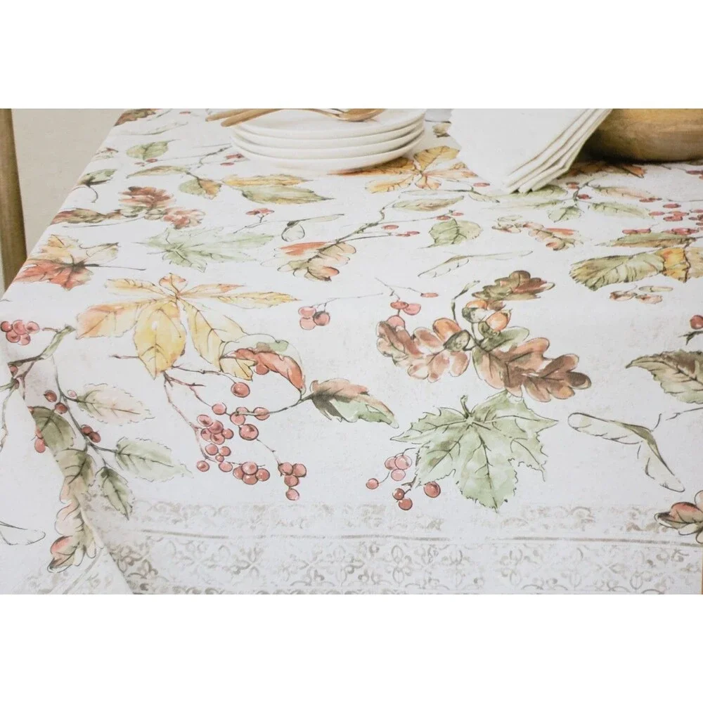 Printed Fabric Tablecloth, 52